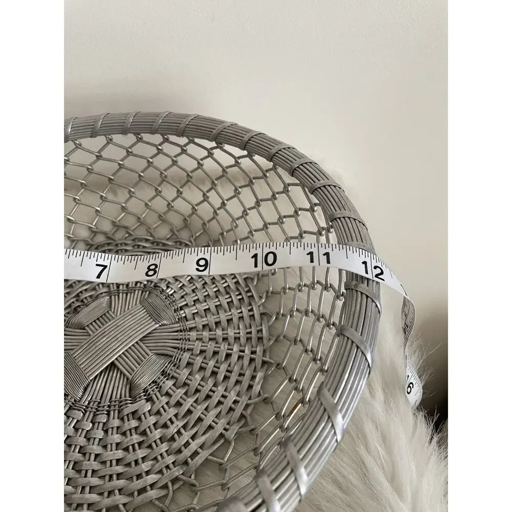 Vintage Aluminum Basket Trio Kmart Set Of Three Silver Tone Home Decor